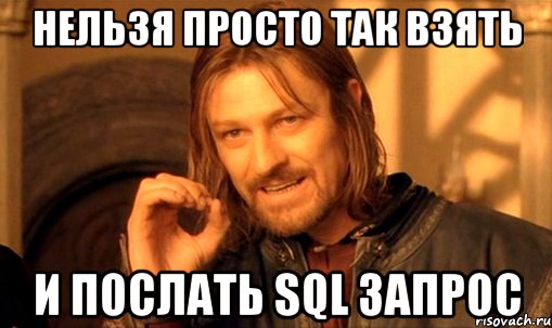 посылаем SQL запросы